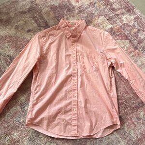 J.CREW Men's Pink Slim Fit Cotton Long Sleeve Button-Up Shirt Size L